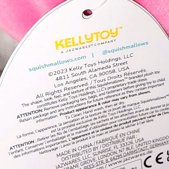 Jayla 🐦 FTM Pink Galah Cockatoo Original Squishmallow by Kelly Toy ☆ NWT ☆ - Picture 7 of 8